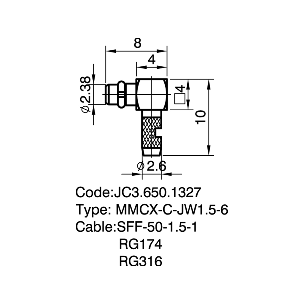 650.1327 MMCX-C-JW1.5-6