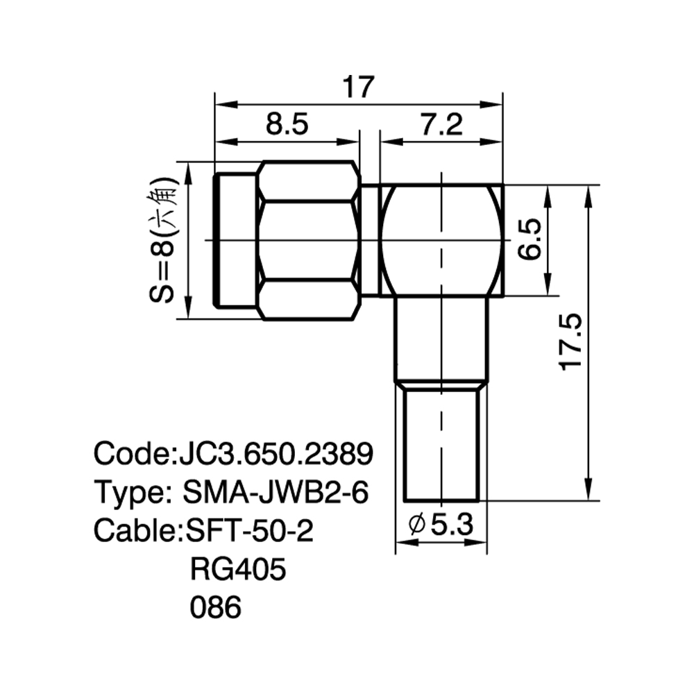 JC3.650.2389 SMA-JWB2-6