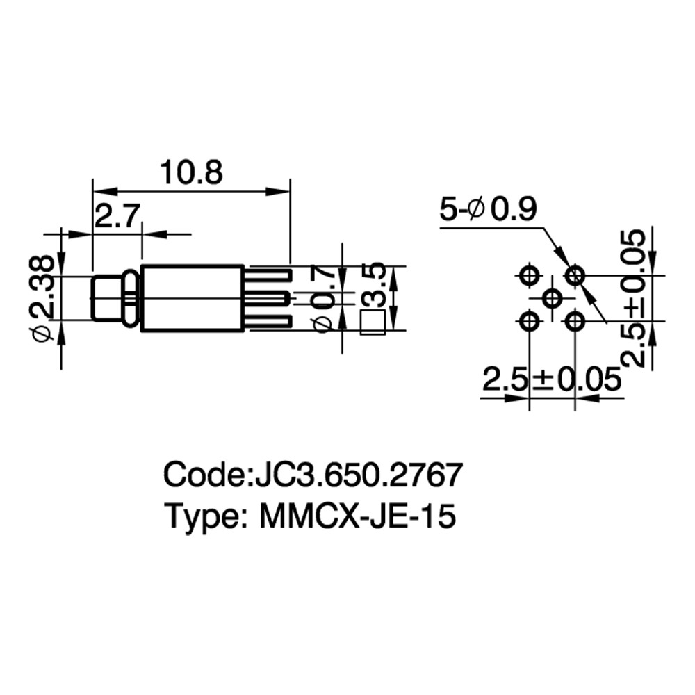 JC3.650.2767 MMCX-JE-15