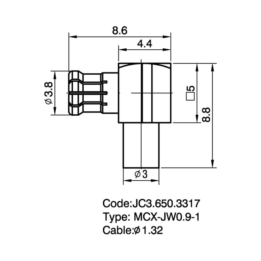 JC3.650.3317 MCX-JW0.9-1