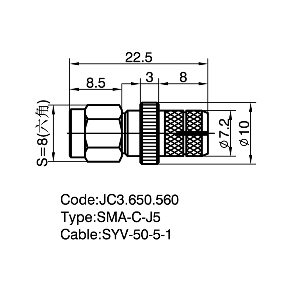 JC3.650.560 SMA-C-J5