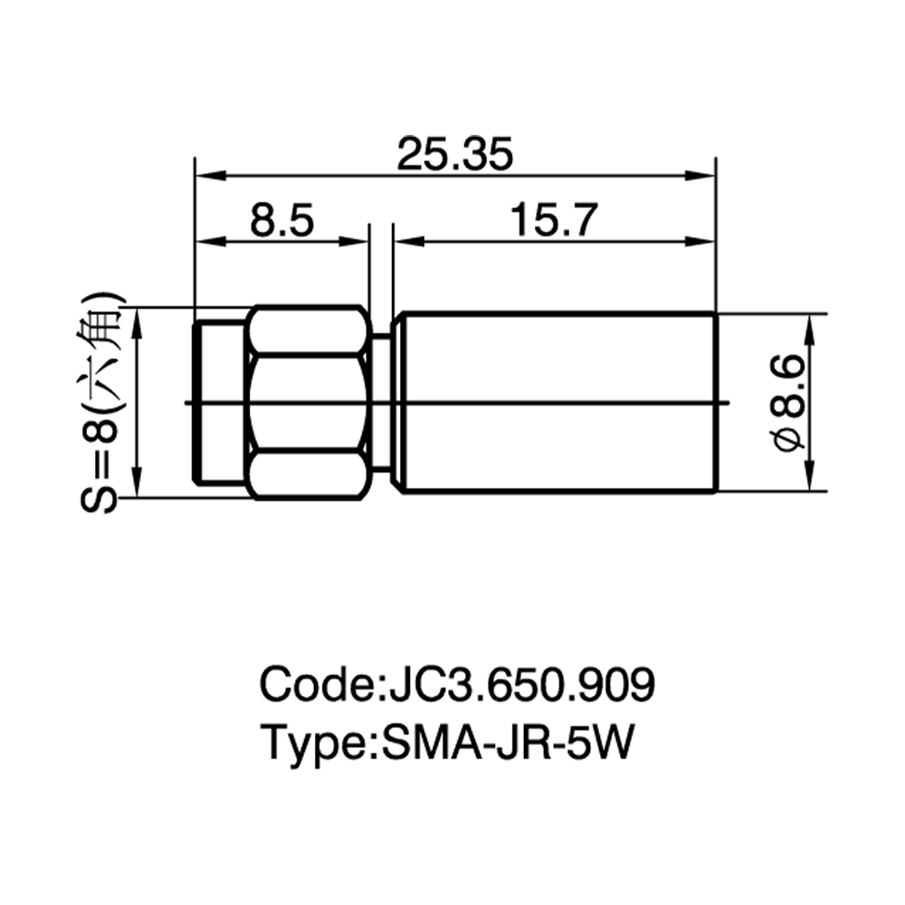 JC3.650.909 SMA-JR-5W