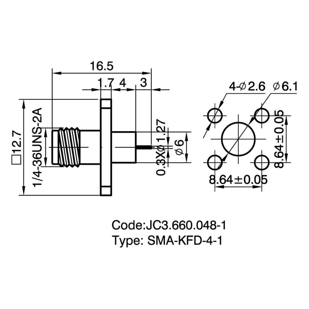 JC3.660.048-1 SMA-KFD-4-1