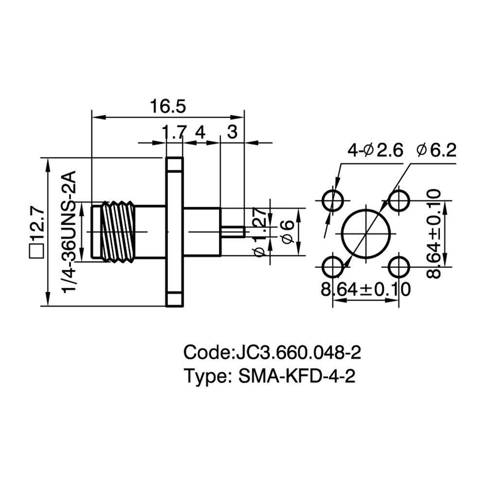JC3.660.048-2 SMA-KFD-4-2