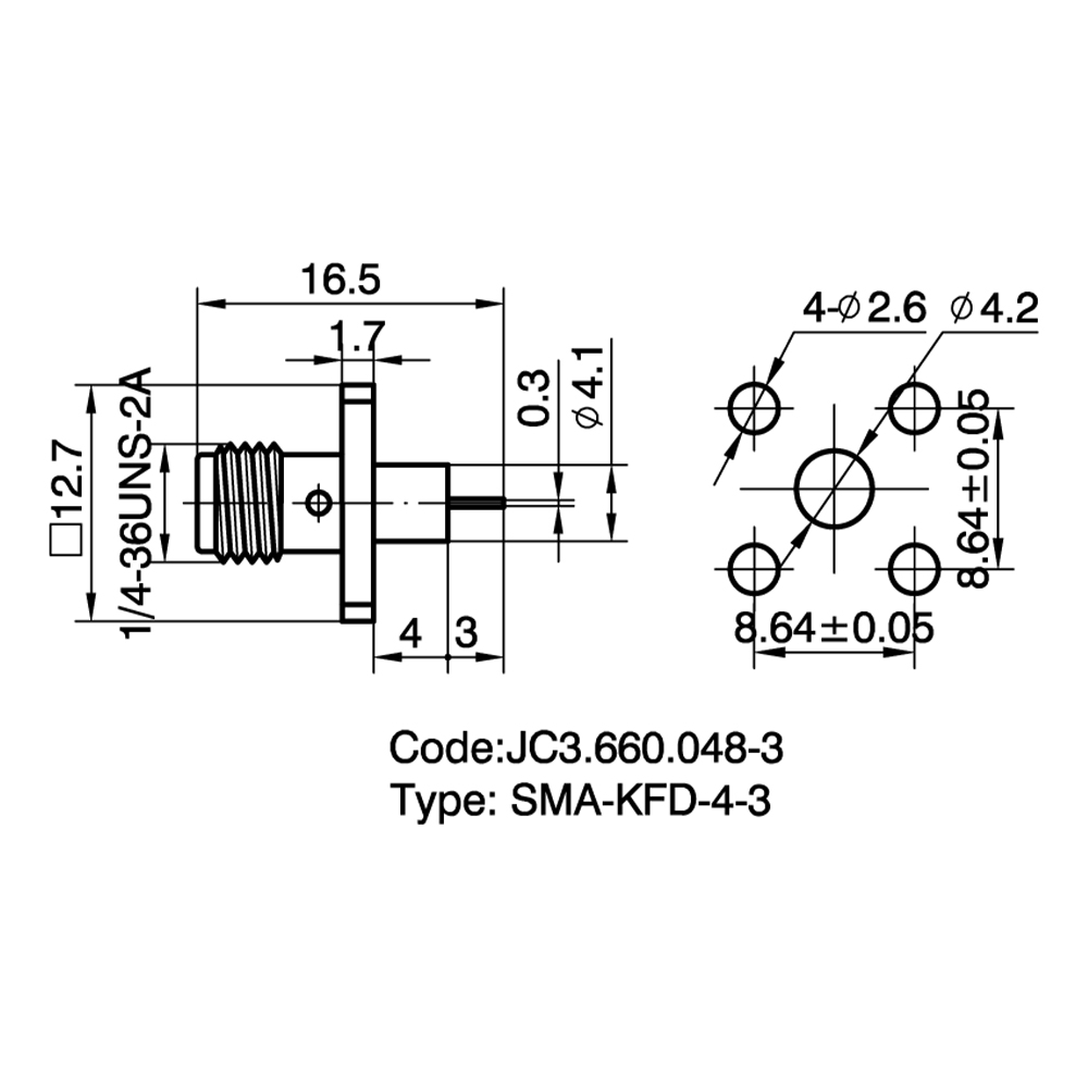 JC3.660.048-3 SMA-KFD-4-3