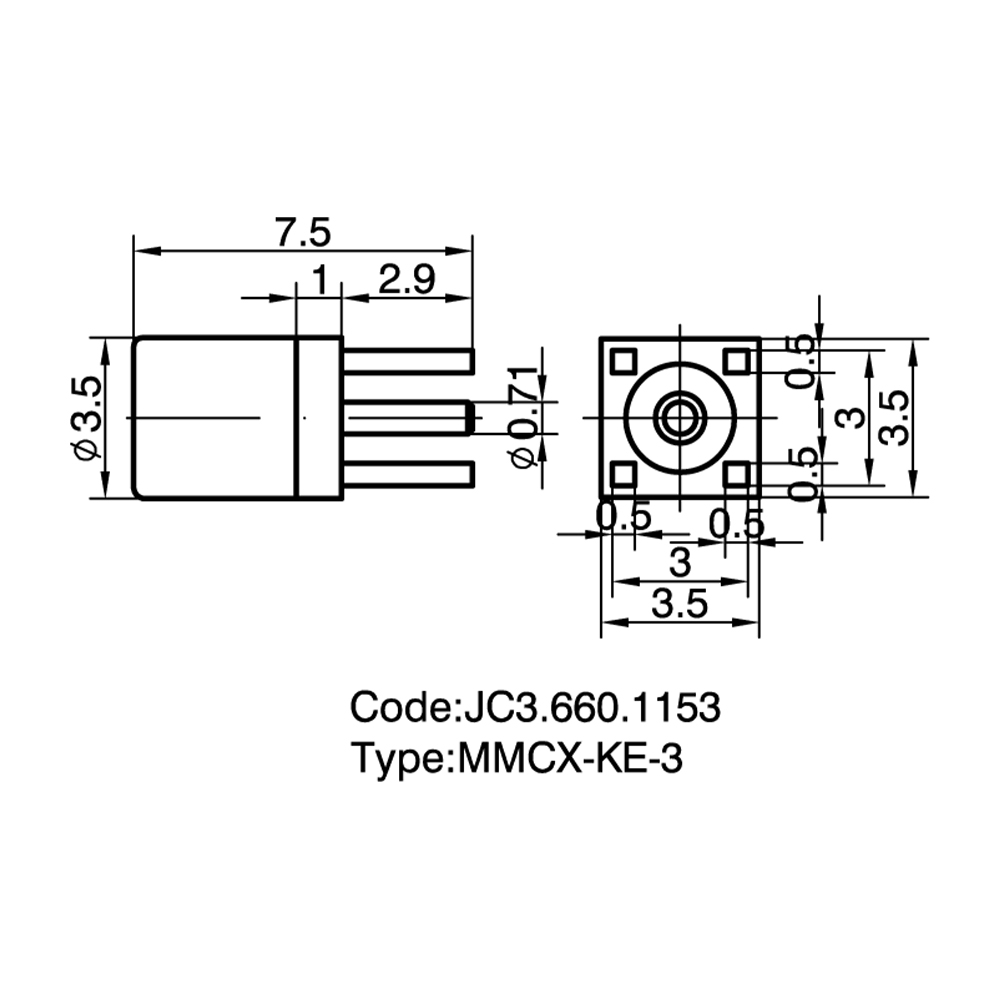 JC3.660.1153 MMCX-KE-3