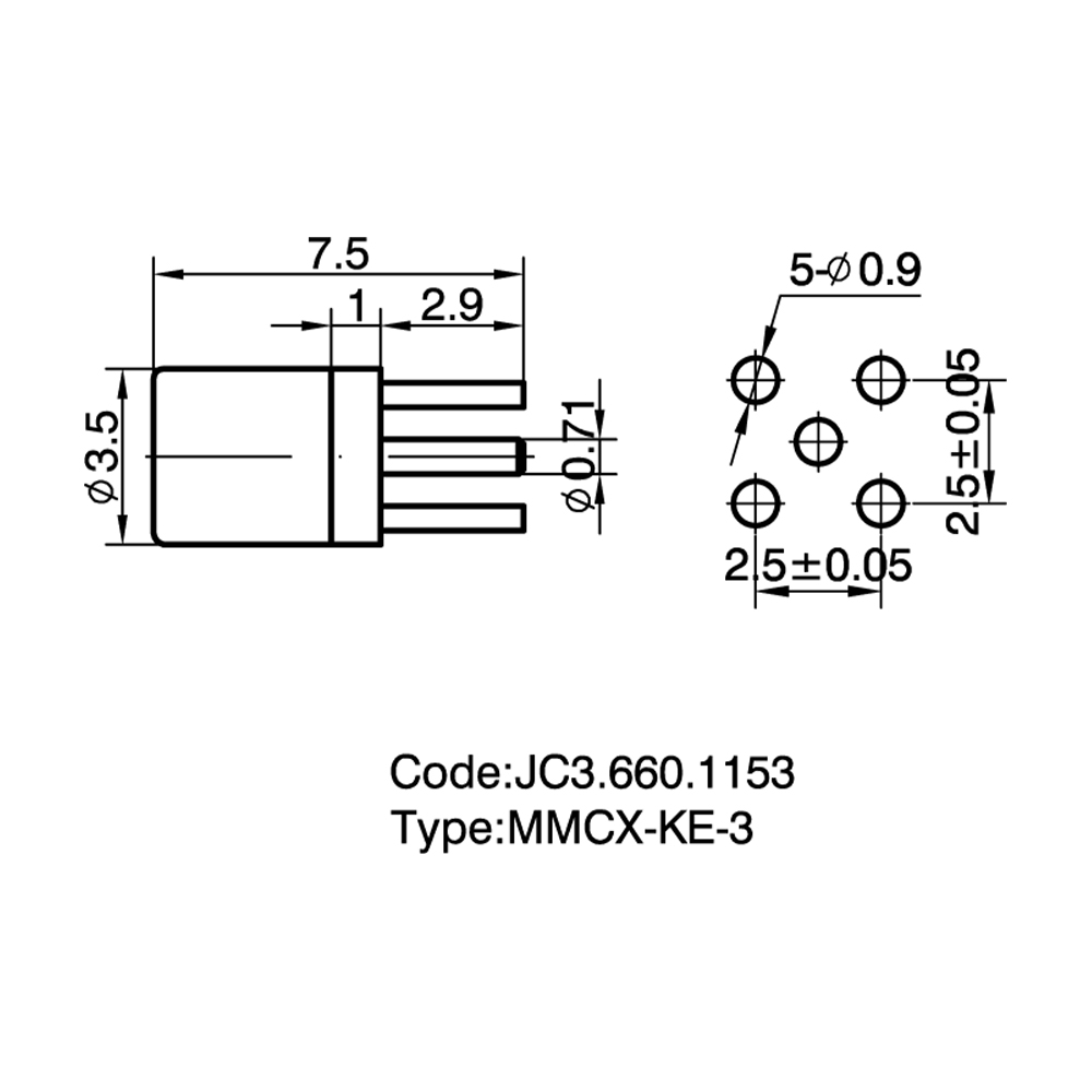JC3.660.1153 MMCX-KE-3