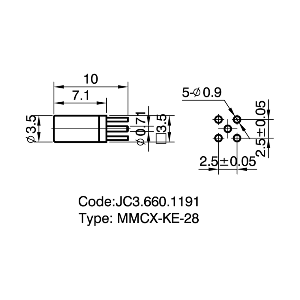 660.1191 MMCX-KE-28