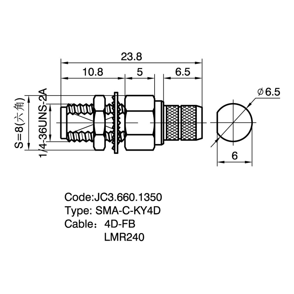 JC3.660.1350 SMA-C-KY4D