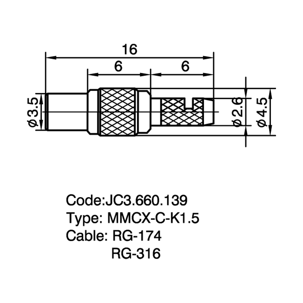 JC3.660.139 MMCX-C-K1.5