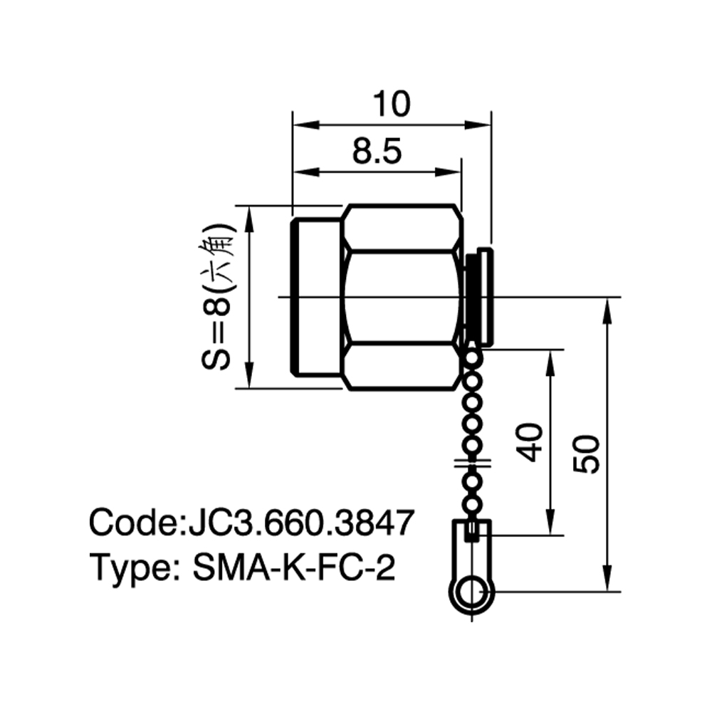 JC3.660.3847 SMA-K-FC-2