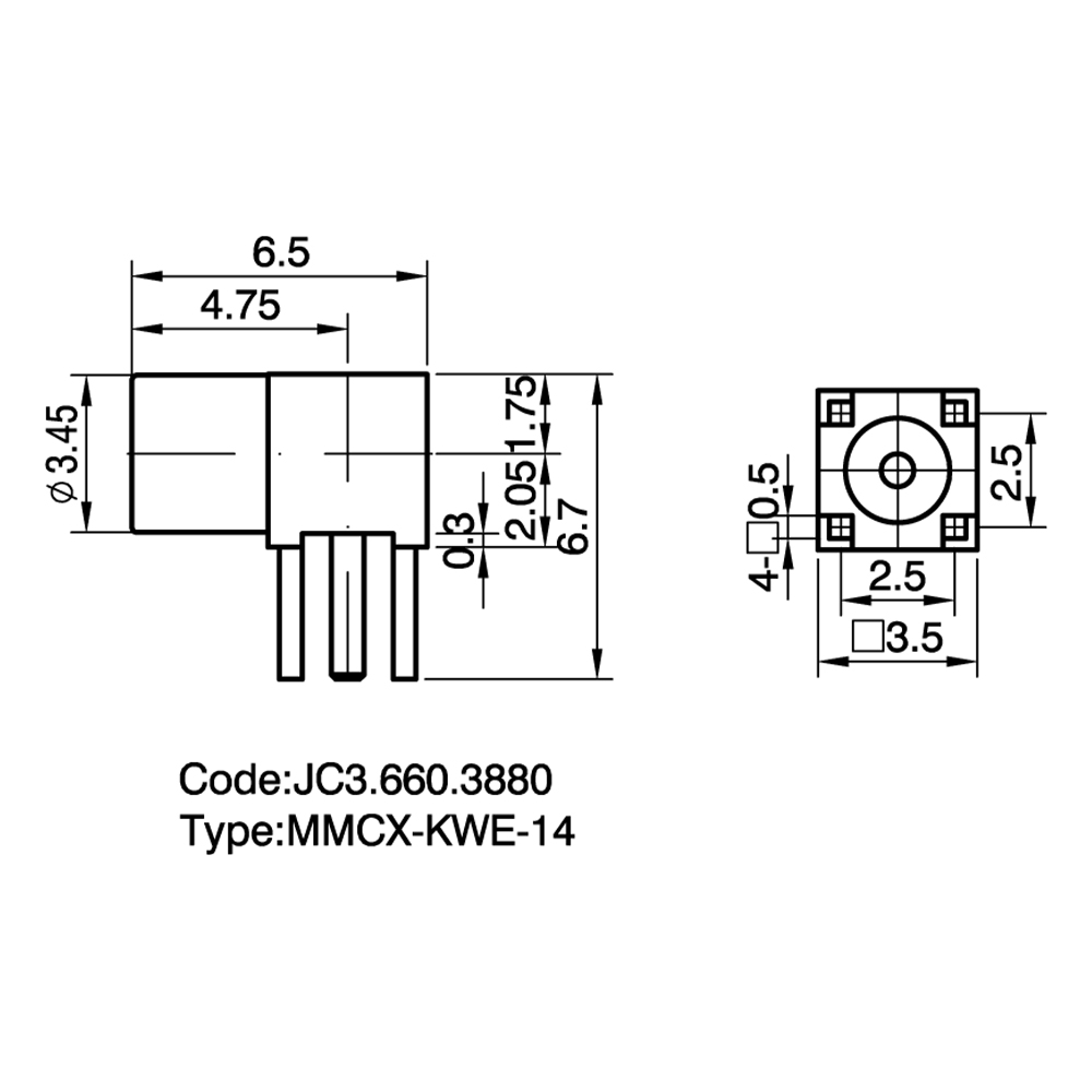 JC3.660.3880 MMCX-KWE-14