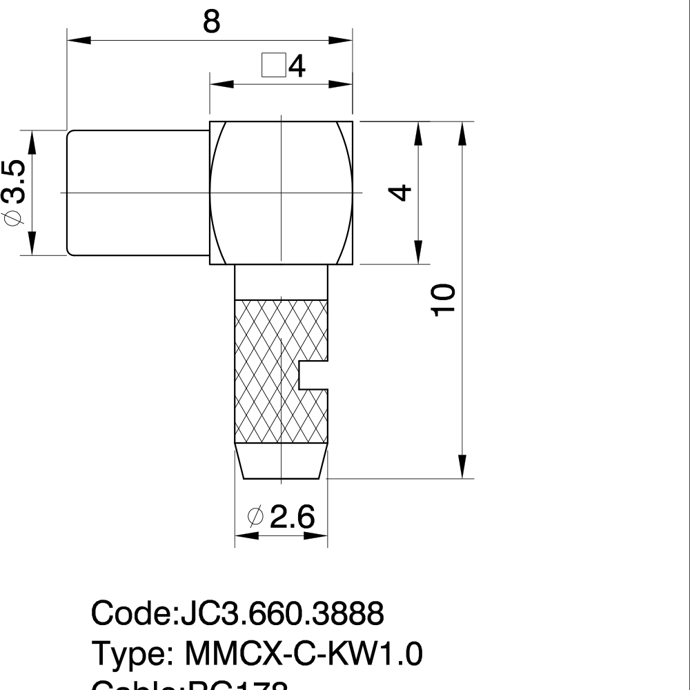 JC3.660.3888 MMCX-C-KW1.0