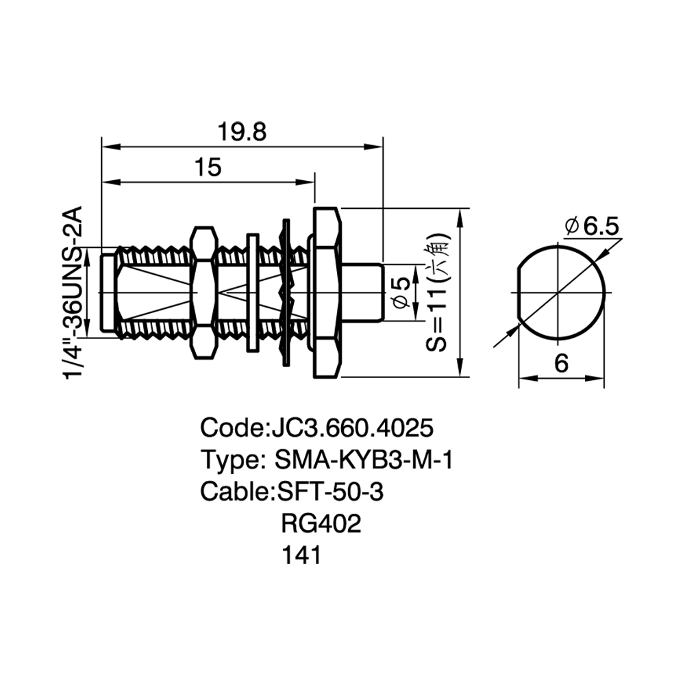 JC3.660.4025 SMA-KYB3-M-1