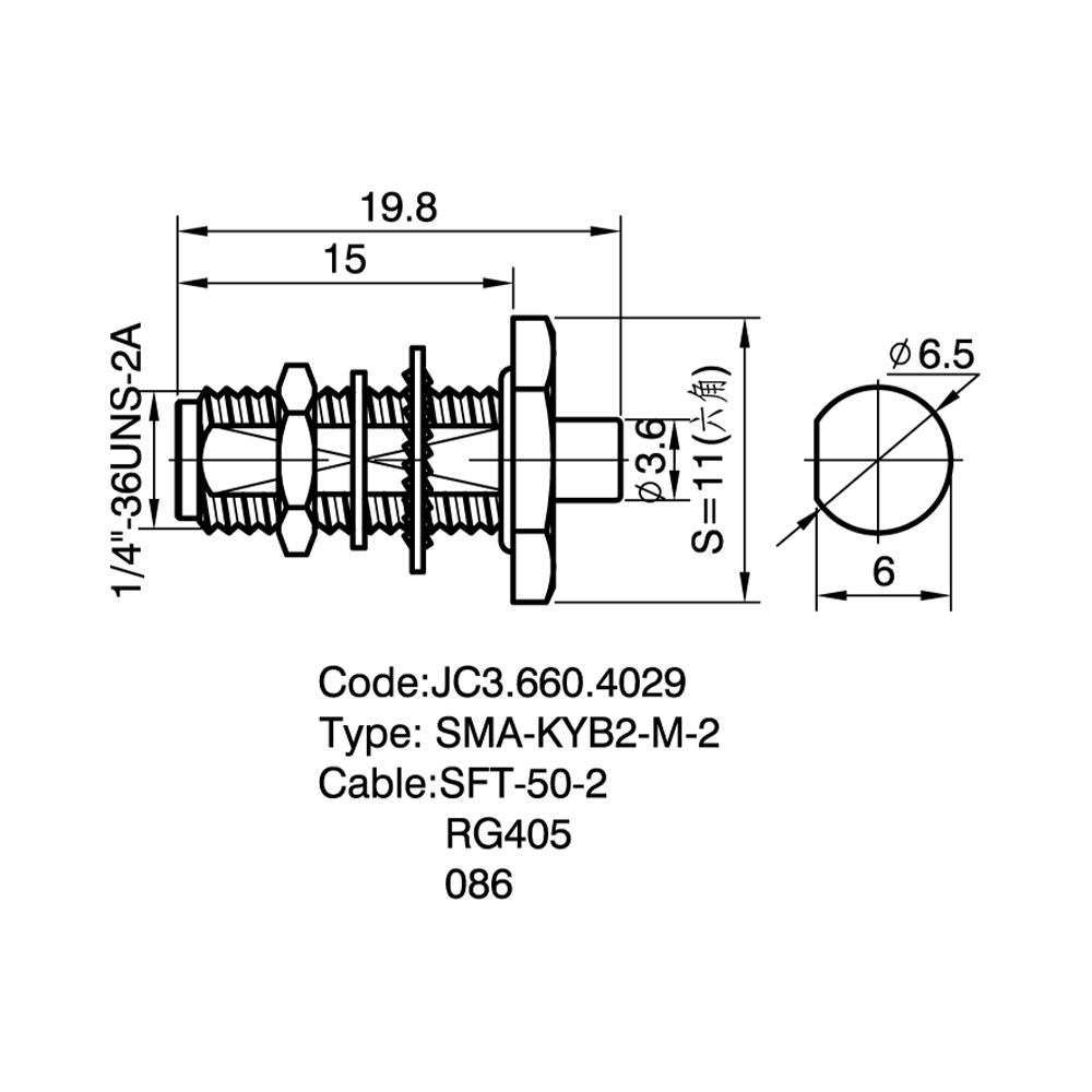 JC3.660.4029 SMA-KWB2-M-2