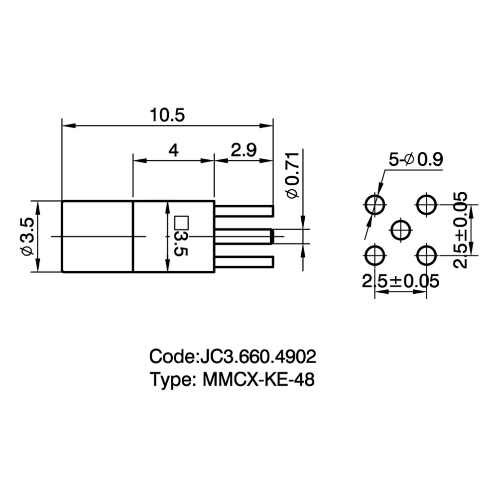 JC3.660.4902 MMCX-KE-48