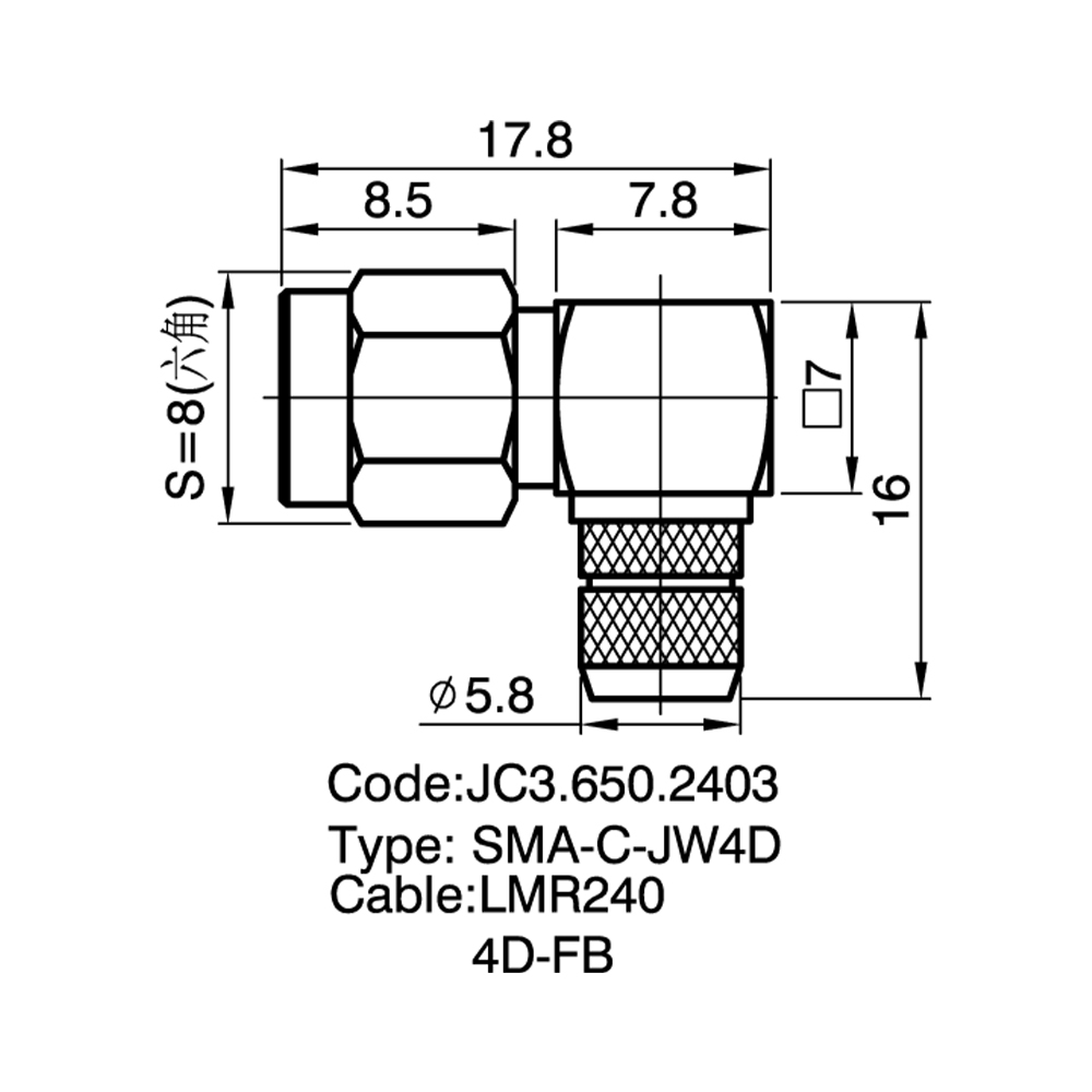 JC3.650.2403 SMA-C-JW4D
