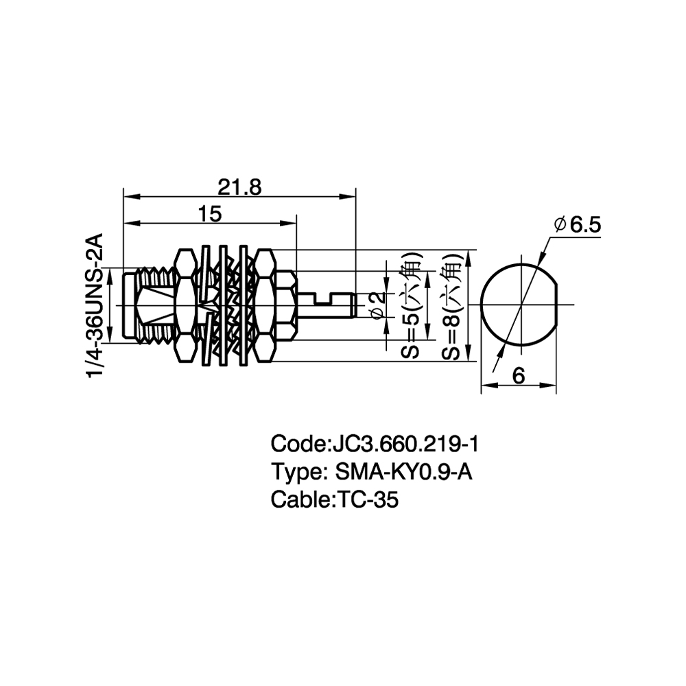 JC3.660.219-1 SMA-KY0.9-A