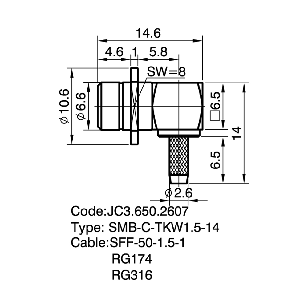 JC3.650.2607 SMB-C-KW1.5-14