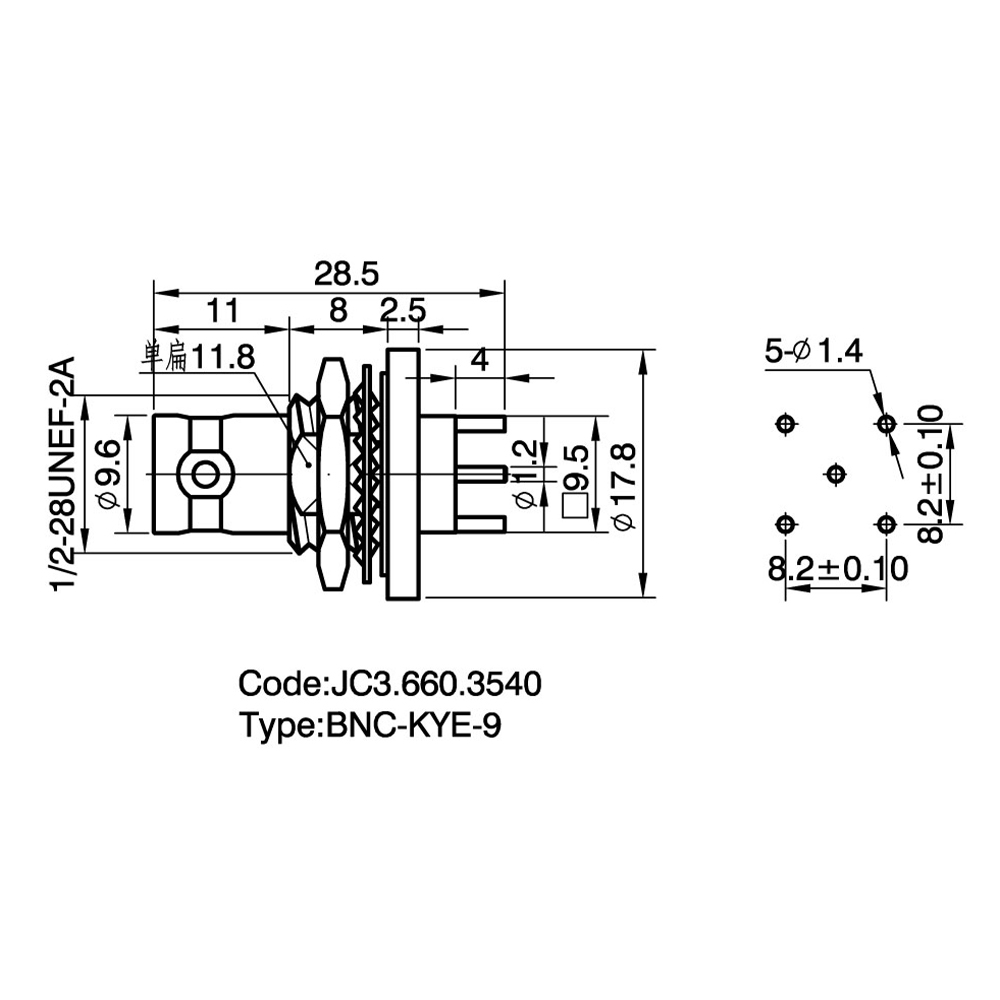 JC3.660.3540 BNC-KYE-9